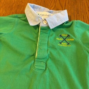 Polo by Ralph Lauren Kids Polo Shirt in Green and Blue